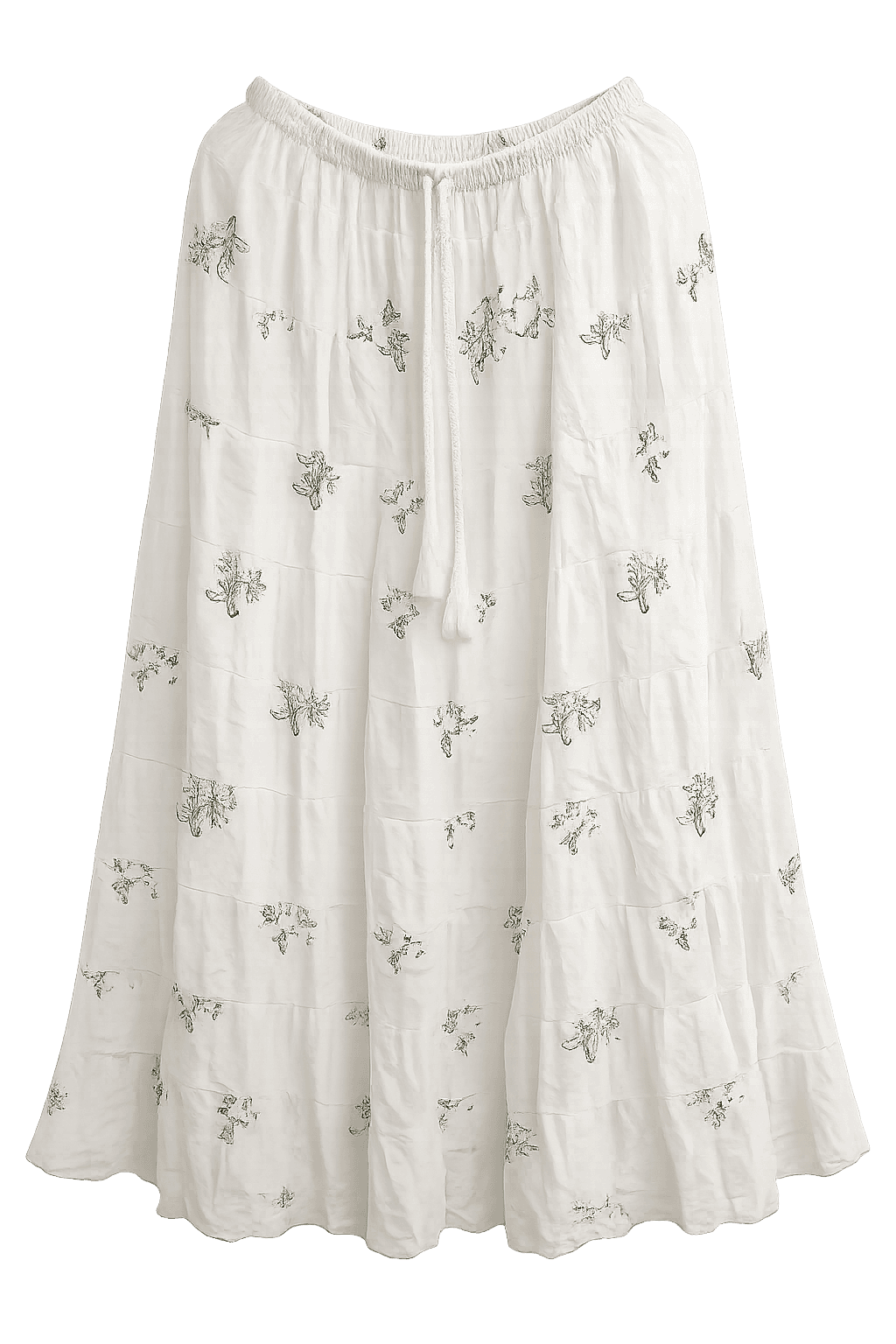 Sunlit Breeze Tie-Dye Tiered Maxi Skirt — image 5