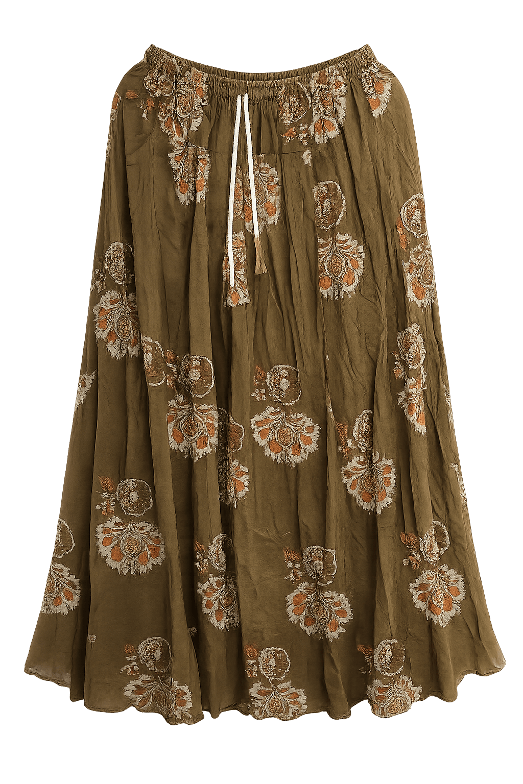Sunlit Breeze Tie-Dye Tiered Maxi Skirt — image 2
