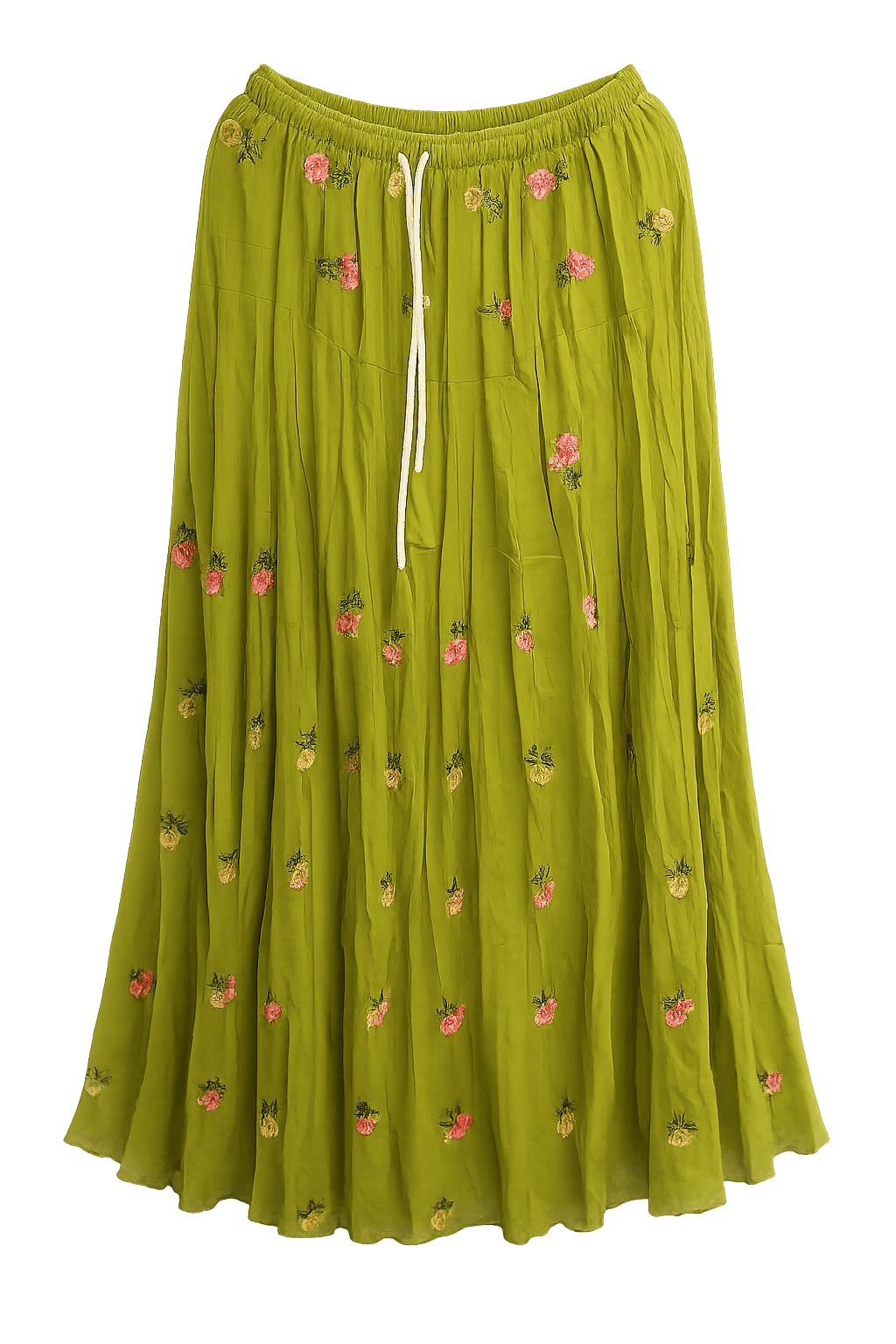 Sunlit Breeze Tie-Dye Tiered Maxi Skirt — image 3